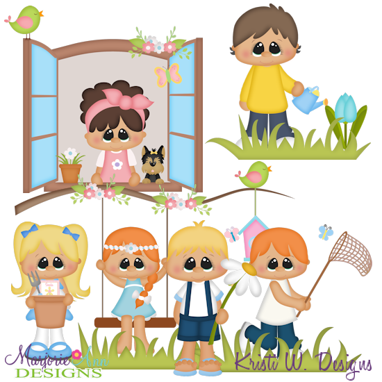 Happy Spring SVG Cutting Files + Clipart - Click Image to Close